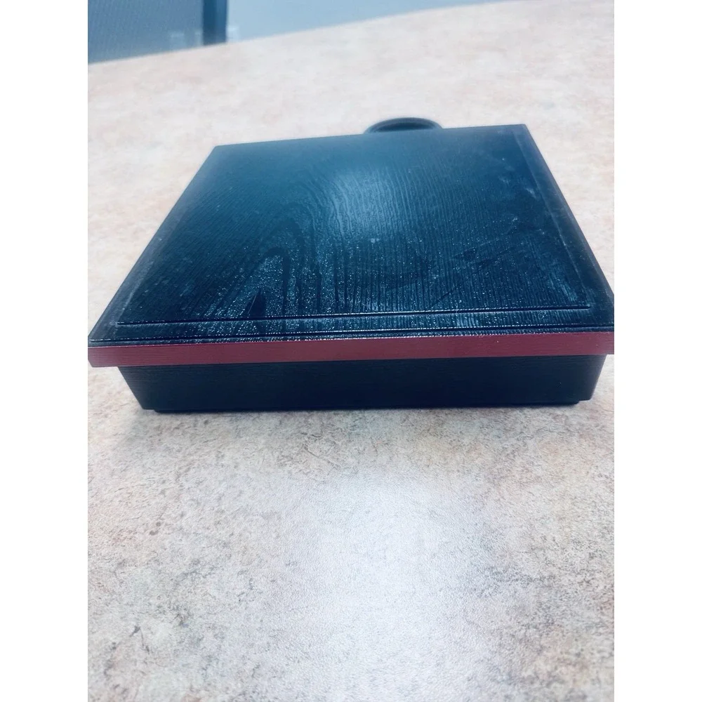 Japanese Bento Box Black and Red 5 Compartment 10